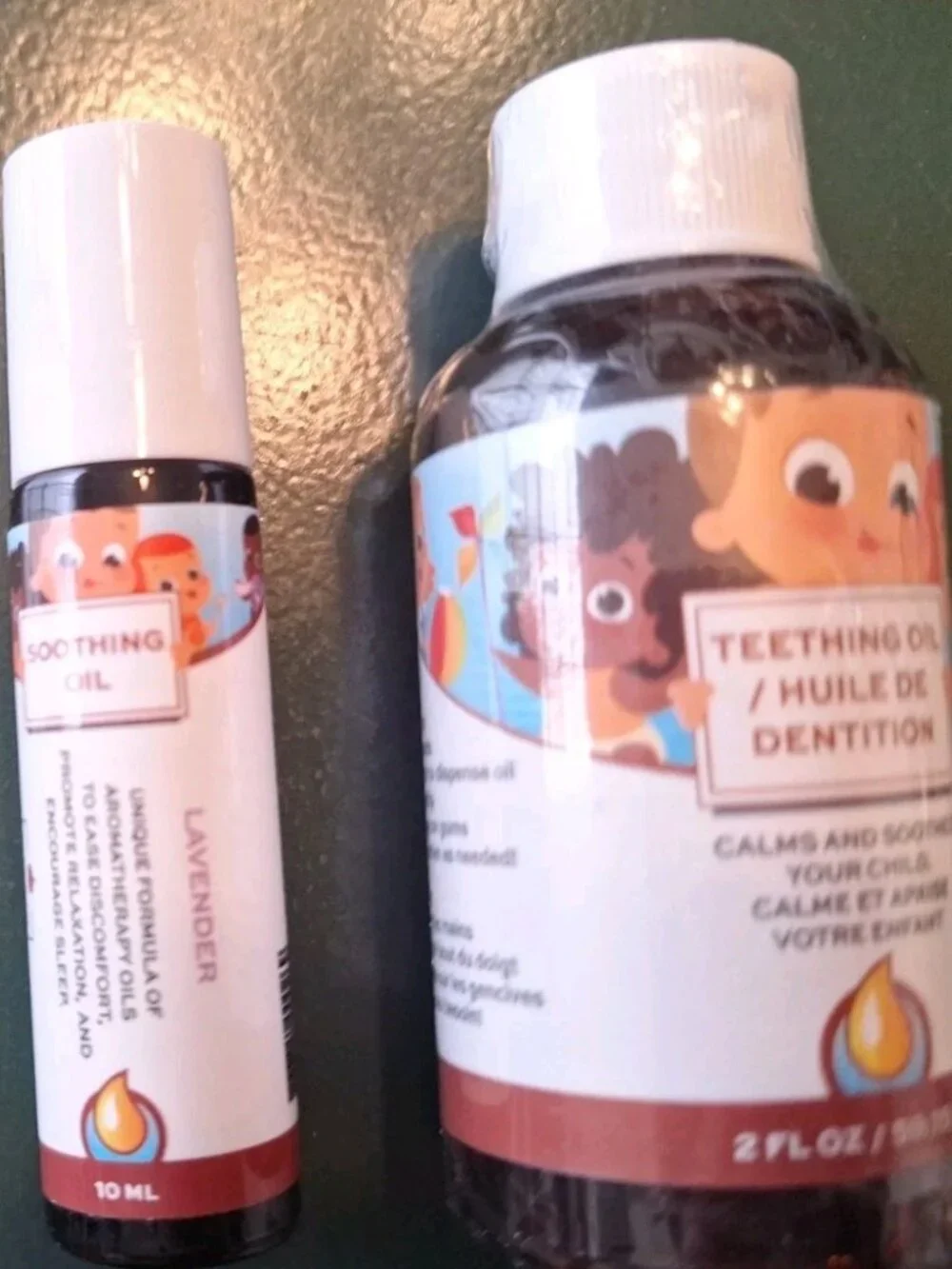 Baby Teething Oil (2 Oz) and Lavender Soothing Oil (10 ml) Bundle for Sore Gums